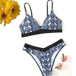 SNAKESKIN PRINT BIKINI